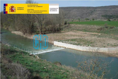 Imagen compartida por la CHD con el aviso amarillo del Arlanza, Esgueva y Pisuerga - E. PRESS
