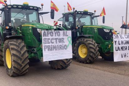 Tractores en una protesta en Valladolid. -EUROPA PRESS