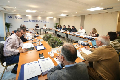 Reunión de Feijóo con los barones del PP en Córdoba.- ICAL