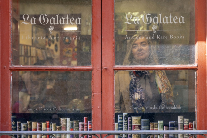 Librería La Galatea de Salamanca, que cierra por desalojo el próximo 30 de marzo.