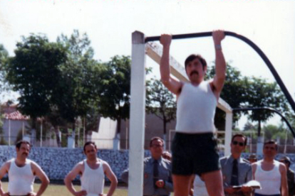 Pruebas de aptitud física celebradas en la Comandancia de Segovia1977