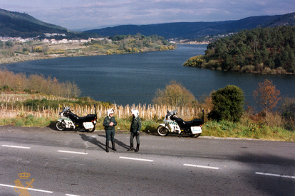 Agrupación de Tráfico - Motoristas junto al lago de Sanabria. 1995
