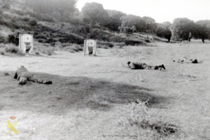 Ejercicio de tiro en Zamora 1979
