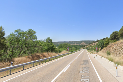 Carretera N-110 a la altura de Siguero, Segovia