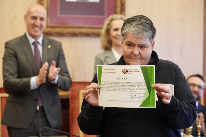 La Infanta Elena en la entrega de los diplomas del curso Empleo Verde