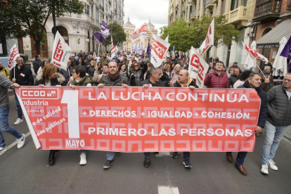 Manifestación 1 de Mayo en Valladolid. J.M.LOSTAU