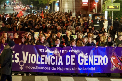 Manofestación contra la violencia de género del pasado 25 de noviembre en Valladolid.