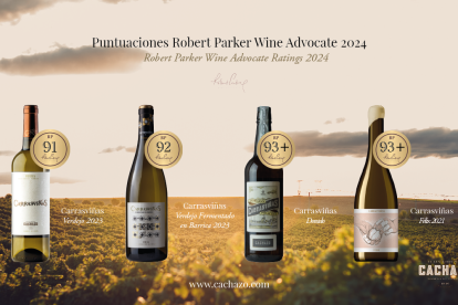 Puntuaciones de Parker 2024 a los vinos de Bodegas Cachazo