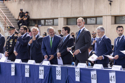 El rey de España, Felipe VI, preside el acto de jura de la XXXVIII promoción de la Escala Básica de la Policía Nacional