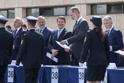 El rey de España, Felipe VI, preside el acto de jura de la XXXVIII promoción de la Escala Básica de la Policía Nacional