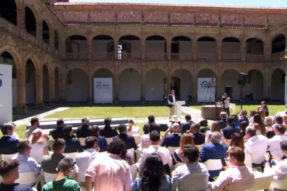 Intervención del Alfonso Fernández Mañueco en Salamanca sobre la EBAU única