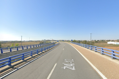 Carretera ZA-12 en Zamora