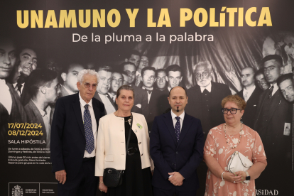 Presentación de la exposición 'Unamuno y la política. De la pluma a la palabra'.