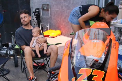 Primera jornada de celebración del Gran Premio de Velocidad de la localidad leonesa de La Bañeza.