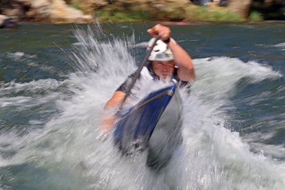 Campeonato del Mundo de Aguas Bravas que se celebra en Sabero (León).