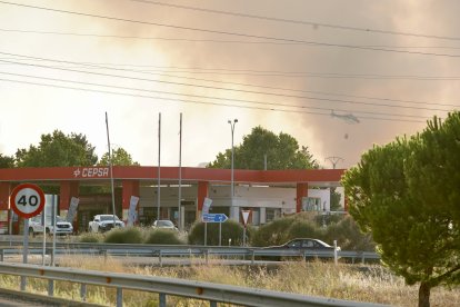 Incendio de nivel 2 en Castrillo de los Polvazares (León).