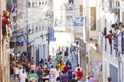 Primer encierro de Cuéllar (Segovia).