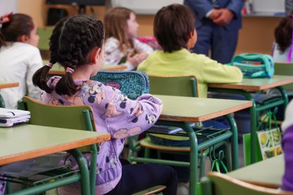 Inicio del curso escolar en el Colegio Público La Granja de León