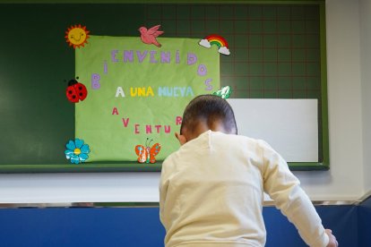 Inicio del curso escolar en el Colegio Público La Granja de León