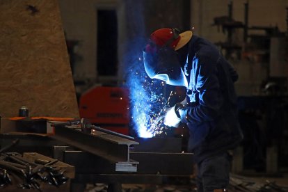 David Fernández y Juan Manuel García, de la empresa leonesa D´Corten.