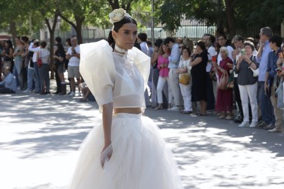 Desfile de la colección de novia 'El Sentir' de la diseñadora Leonesa María Lafuente en la semana de la moda de Madrid