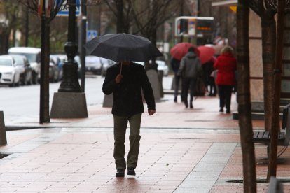 Jornada de lluvia en El Bierzo, imagen de archivo