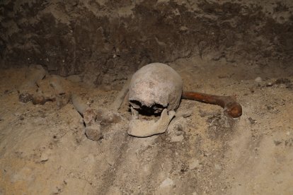 Las obras en la capilla de San Isidro o de San Jerónimo han permitido desenterrar una gran bóveda anterior a la catedral románica,con multitud de restos oseos, situada a la misma profundidad que la de San Antolín, que podría datar de la época visigótica o prerrománica