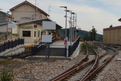 Estación de tren de Cistierna, imagen de archivo.