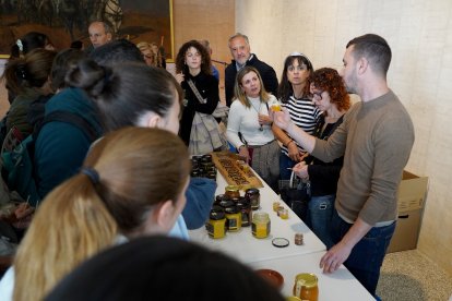 Jornada de artesanía en las Cortes de Castilla y León