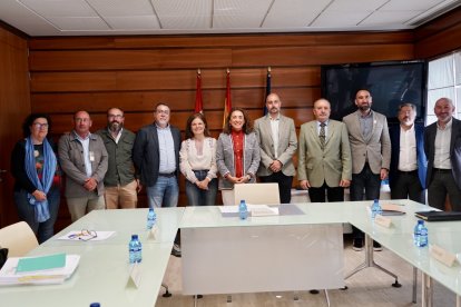 La consejera de Agricultura, Ganadería y Desarrollo Rural, María González Corral, se reúne con los representantes de las Redes de Grupos de Acción Local en Castilla y León.