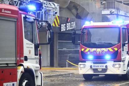 Incendio en una bolera de la calle Soria de la capital burgalesa