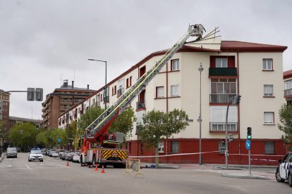 El huracán Kirk causa estragos en Valladolid