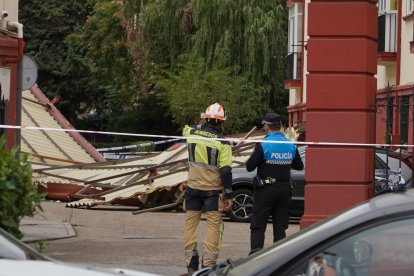 El huracán Kirk causa estragos en Valladolid