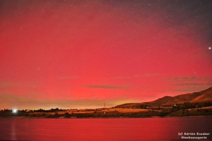 Aurora boreal en Segovia