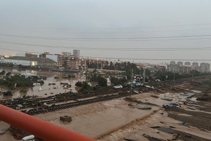 Imagen de los estragos causados por la DANA en Valencia.