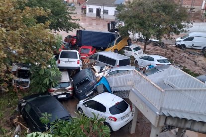 Imagen de los estragos causados por la DANA en Valencia.