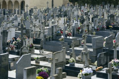 Cementerio de Salamanca en el día de Todos los Santos.