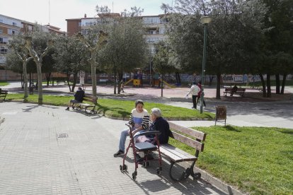 Parque del barrio San Isidro en Valladolid.