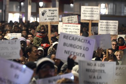 Concentración 'Burgos por la convivencia' en apoyo a las organizaciones que trabajan con personas migrantes