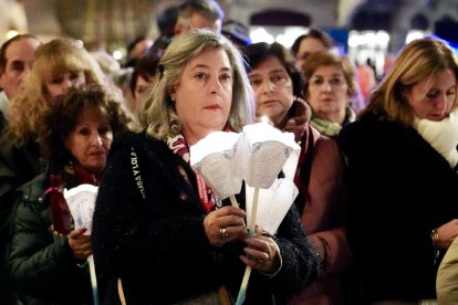 Celebración de la Procesión de las antorchas con motivo del 52 Congreso Nacional de Hospitalidad de España que acoge la Diócesis de León