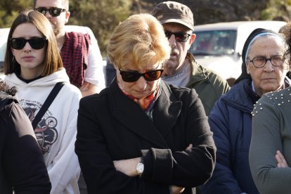 Inauguración del Memorial Minero en recuerdo a los trabajadores fallecidos en el accidente de la mina de Combustibles de Fabero del Grupo Río en Fabero (León), del que se cumplen 40 años