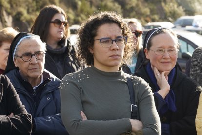 Inauguración del Memorial Minero en recuerdo a los trabajadores fallecidos en el accidente de la mina de Combustibles de Fabero del Grupo Río en Fabero (León), del que se cumplen 40 años