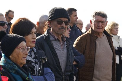 Inauguración del Memorial Minero en recuerdo a los trabajadores fallecidos en el accidente de la mina de Combustibles de Fabero del Grupo Río en Fabero (León), del que se cumplen 40 años