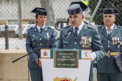 El coronel Martín, durante la celebración del 180 aniversario de la Guardia Civil en Burgos