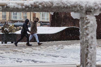 La nieve cubre Castilla y León.