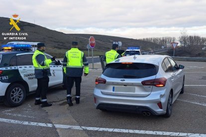 Imagen del vehículo pillado por exceso de velocidad en la A-73