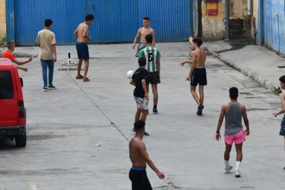 Menores migrantes no acompañados, en una imagen de archivo