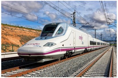 Tren AVE en imagen de archivo.