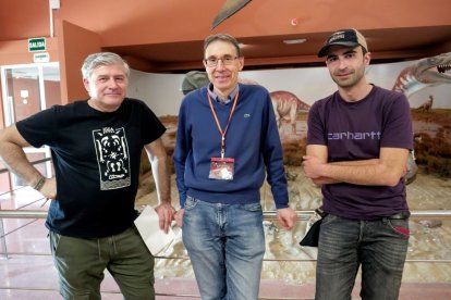 De izquierda a derecha, Patxi Sáez, Xabier Pereda y Erik Isasmendi. Foto Ricard Fabrique.