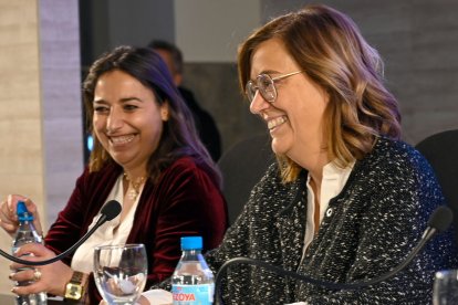 La alcaldesa de Palencia, Miriam Andrés, y la presidenta de la Diputación, Ángeles Armisén, en una imagen de archivo.